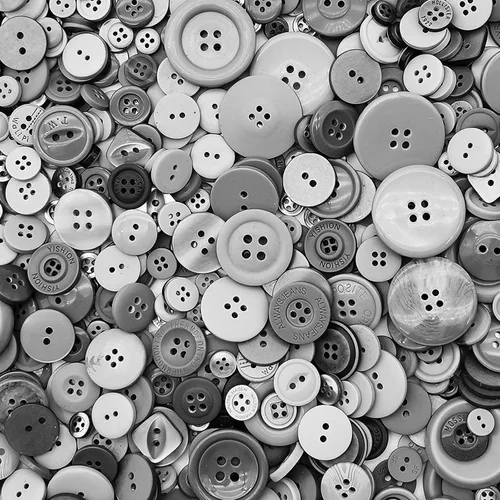 Vista 21 de 1600 botones negros de varios tamaños para manualidades, surtido de botones de manualidades mixtos a granel