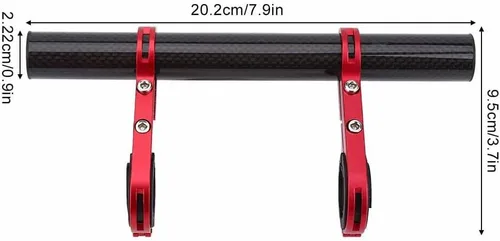 Vista 4 de Extensor de manillar de bicicleta Soporte de extensión de bicicleta Soporte de montaje de extensión de bicicleta 25.4mm31.0.315 in Soporte