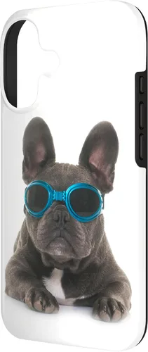 Vista 2 de Funda divertida para iPhone 17 con diseño de perro francés Bulldog Francés
