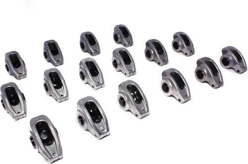 Vista 2 de COMP Cams 17001-16 Conjunto de balancines de rodillo de aluminio de alta energía de 1.5 relación para SBC 265-400 con perno de 3/8