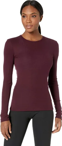 Vista 10 de Icebreaker Merino Womens 175 Everyday Cold Weather Base Layer Thermal Long Sleeve Crewneck T-Shirt Negro