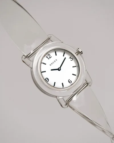 Vista 5 de Breda Reloj de plástico transparente naranja 'Play', 1.378in