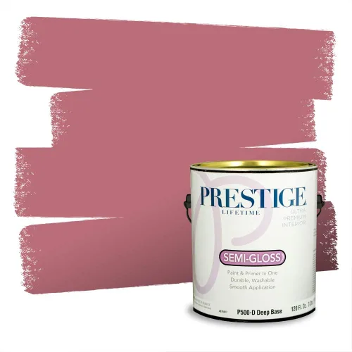 Vista 743 de Prestige Paints Pintura exterior e imprimación en uno, 1 galón, plano, coincidencia comparable de Valspar* Amber Rose*