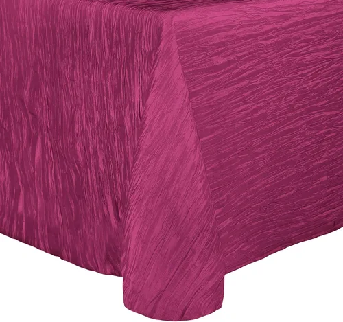 Vista 9 de Ultimate Textile Delano Crinkle - Mantel ovalado de tafetán (50 x 90 pulgadas), color negro