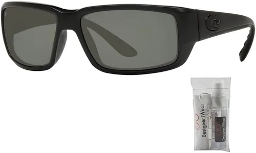 Vista 2 de Costa Del Mar Fantail 6S9006 - Lentes de repuesto para hombre y mujer + paquete con kit de cuidado iWear de diseñador