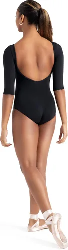 Vista 4 de Capezio 126 Team Basic - Leotardo de manga 34 con cuello barco