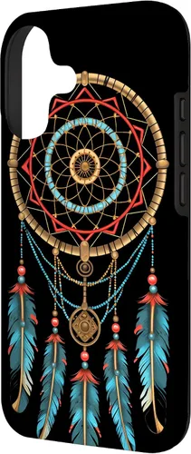 Vista 2 de Dreamcatcher Native American Indian Feathers Tribal Boho Case for iPhone 17