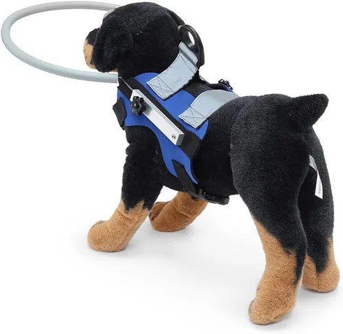 Vista 3 de Arnés de anillo para perro con anillo en D, dispositivo ligero de asistencia para perros ciegos, accesorio para personas con discapacidad visual