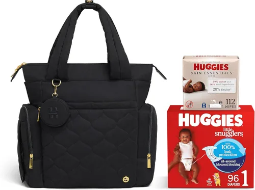 Vista 7 de HUGGIES unisex-adult Cozy Hugpack Tote Diaper Bag