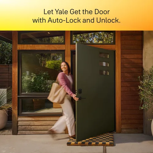 Vista 6 de Yale Assure Lock 2 Touch Deadbolt, Cerradura de pestillo de níquel satinado para puerta de entrada inteligente con teclado táctil conectado Z-Wave