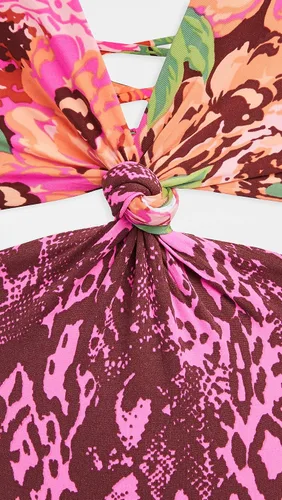 Vista 4 de Maaji Mamba Samba Rosette de una pieza convertible de corte descarado para mujer