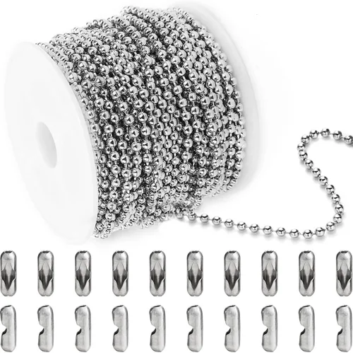 Vista 27 de Jishi Cadena de serpiente de oro de 33 pies de 0.047 in, cadenas para hacer joyas, collares, pulseras, suministros de joyería, hallazgos – Rollo