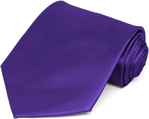 Vista 196 de tiemart Corbata de color sólido para hombre Longitud estándar