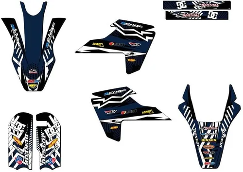Vista 7 de Kit de base gráfica Mini TC 50 Mayhem Black Senge 2018-2023 compatible con Husqvarna