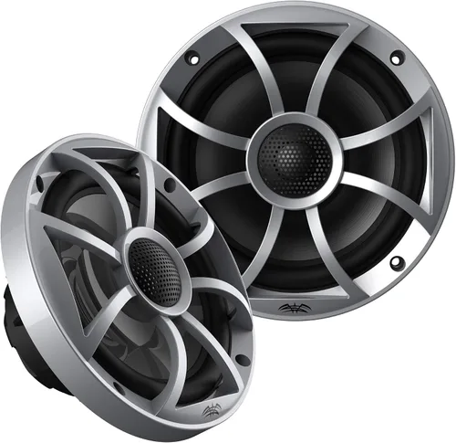 Vista 6 de Wet Sounds WS-MC-2 Radio marina con 1 par de sonidos húmedos OEM reemplazo 65ic-S serie XS cono plateado 6.5" par de altavoces coaxiales