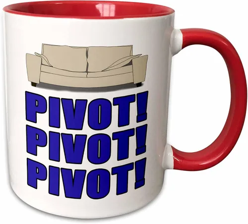 Vista 8 de 3dRose mug_223765_4 - Taza de dos tonos, 11 onzas, color azul pivote pivotante, color negro y azul
