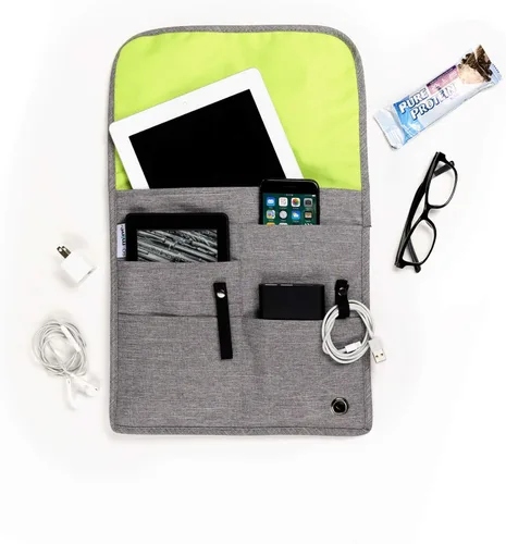 Vista 7 de So-Mine Commuter Bolsa esencial Se fija al asiento de la aerolínea y el bolsillo del coche Organizador de viaje Perfil delgado 6 bolsillos 2