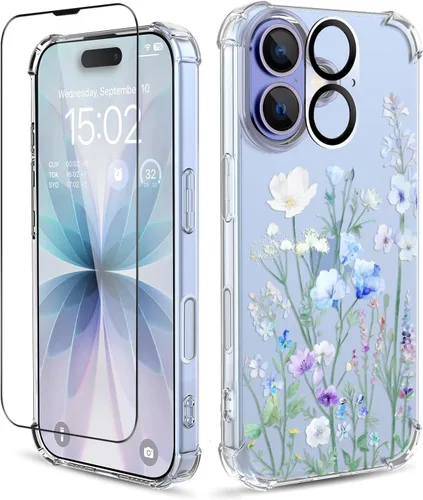 Vista 11 de Funda para iPhone 13 y iPhone 14 (6.1 pulgadas), funda protectora delgada de poliuretano termoplástico suave a prueba de golpes, bonito