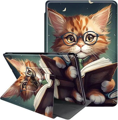 Vista 34 de Funda para Samsung Galaxy Tab A8 de 10.5 pulgadas 2022-360 grados giratoria multiángulo de visión protectora con apagado y encendido automático
