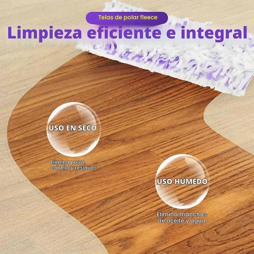 Vista 5 de Paquete de 24 almohadillas desechables para mopa multisuperficie Power Mop™ Tiras de fregado profundas, alta absorción, repuesto de limpieza