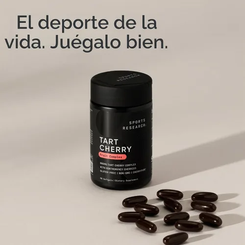 Vista 7 de Concentrado de cereza, hecho de cerezas orgánicas; sin OGM y sin gluten; con antioxidantes y flavonoides, 60 cápsulas líquidas, ¡2 meses