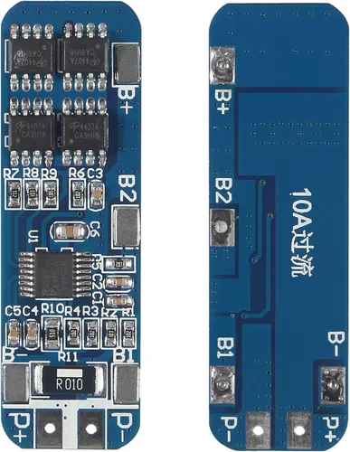 Vista 2 de DIANN 6 unids 3S BMS 18650 Tablero de protección de batería de litio Cargador de iones de litio Módulo de protección 11.1V/12V/12V/12.6V 10A PCB BMS