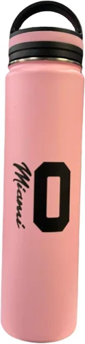 Vista 3 de ALLNTRENDS Miami 10 Botella de agua Sport Miami Soccer Botella de vacío 24oz (negro)
