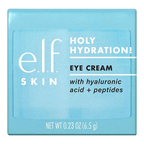 Vista 5 de e.l.f. SKIN ¡Santa Hidratación! Mini Crema de Ojos, Crema Hidratante Rica para Minimizar las Ojeras, Infundida con Ácido Hialurónico, Vegana y Sin