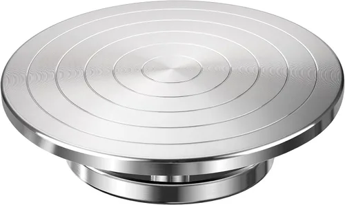 Vista 8 de Yncotte Rueda de cerámica de 7 pulgadas, rueda de bandas de doble cara, rueda giratoria de aleación de aluminio, rueda de escultura de metal