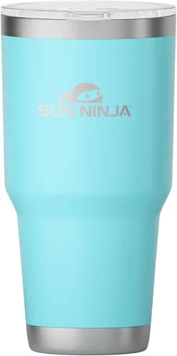 Vista 11 de SUN NINJA Vaso de acero inoxidable de 20 onzas, taza aislada al vacío de doble pared con tapa fácil de abrir, jarra de café de 20 onzas de grado
