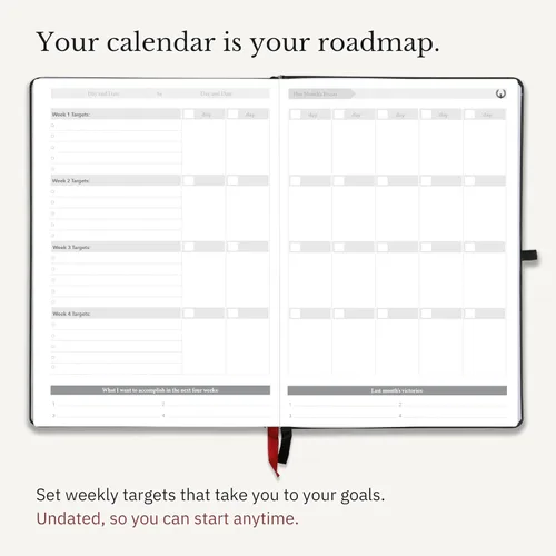 Vista 5 de The Phoenix Planner - El mejor calendario diario y agenda para establecer objetivos, aumentar la felicidad y la productividad, diario de gratitud