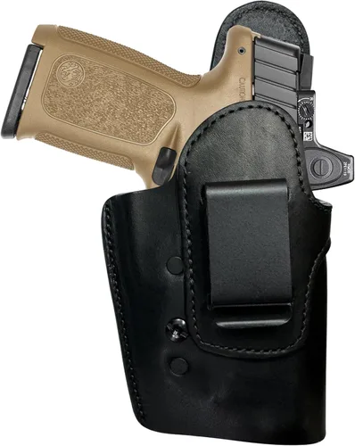 Vista 43 de Urban Carry LockLeather IWB RMR/RDS Holster - Right Handed Secure & Comfortable Leather/Polymer Hybrid Design for Optimal Comfort Compatible with
