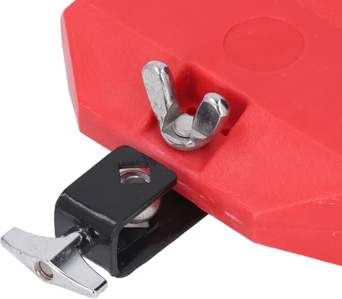 Vista 8 de WALFRONT Jam Block - Instrumento de tambor latino de plástico duro, montaje fácil con baquetas de madera para kits de batería, soportes de cencerro