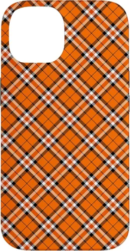 Vista 4 de iPhone 16 Vintage Orange Plaid Halloween Fall Autumn Pumpkins Case