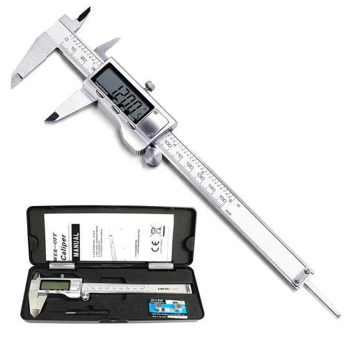 Vista 10 de Calibre digital electrónico de Vernier, herramienta de medición, micrometro electrónico impermeable IP54, calibre de vernier de acero inoxidable