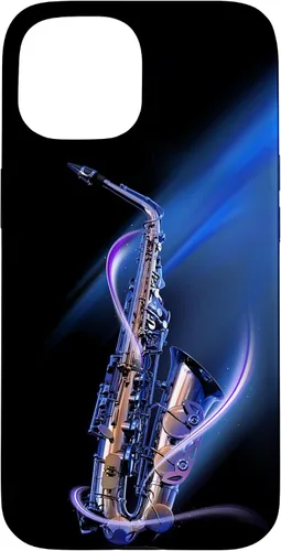 Vista 6 de Funda para iPhone 16 Minimalist Saxophone Style PC Saxophonist Lover