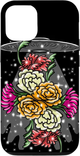 Vista 28 de Alien Floral UFO Girly Extraterrestrial Space Lover - Funda de regalo para iPhone 17