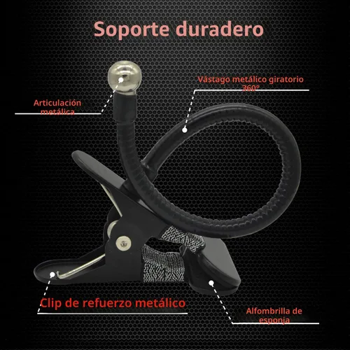 Vista 5 de Ampper Espejo de seguridad acrílico con clip, espejo de cubículo convexo flexible para seguridad personal y escritorio, monitores de visión trasera