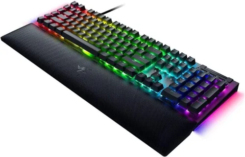 Vista 3 de Razer RZ03-04690200 BlackWidow V4 Teclado mecánico con interruptor verde con cable de tamaño completo con Chroma RGB (renovado)