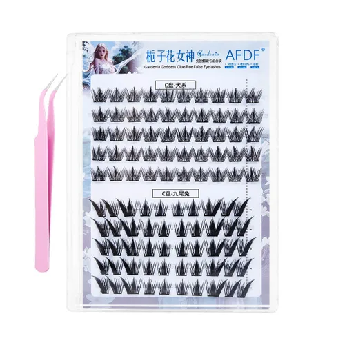 Vista 45 de Extensión de Pestañas DIY Efecto 3D Natural Individual 9/11/12mm Pestañas 80 Racimos Pestañas de Volumen Set Mixto, Extensión de Pestañas Caseras