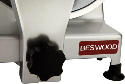 Vista 6 de BESWOOD Rebanadora eléctrica premium de 10 pulgadas para queso o fiambre con hoja de acero al carbono cromado para uso comercial y del hogar, usa