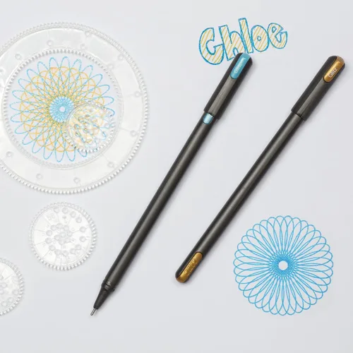Vista 7 de Pentonic Bolígrafos de Gel con Purpurina, 10 unidades, 10 colores surtidos, punta gruesa de 1.0 mm, escritura suave para journaling, toma de notas