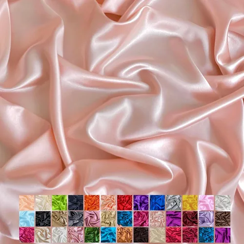 Vista 27 de Yard - Tela de satén sedosa elástica de alta calidad - Tela para vestidos y faldas - Suave como la seda, brillo metálico, ideal para bodas y diseño
