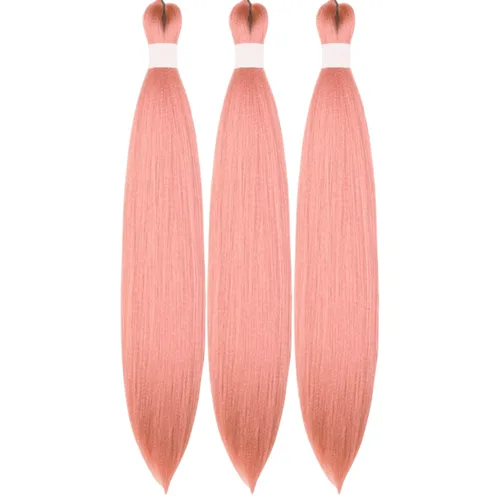 Vista 144 de Cabello trenzado para niños preestirado de 16 pulgadas, color negro para niños, trenzas sin nudos