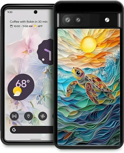 Vista 232 de Compatible con Google Pixel 4A 5G Mobile Case Creative Acrylic Back Panel Silicona Edge Case Slim Protección Especialmente para Google Pixel 4A 5G