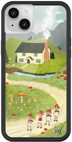 Vista 9 de Fundas Wildflower - Realización Par x Devon Lee Carlson, Compatible con Apple iPhone 14 Plus Rojo, Ranas, Colaboración - Protector de Parachoques