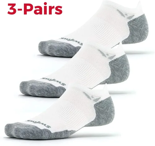 Vista 2 de Swiftwick - MAXUS ZERO Tab (3 pares) calcetines para correr y golf, cojín máximo