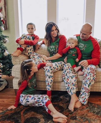 Vista 3 de Lazy One Pijamas de Navidad familiares a juego, pijamas de Navidad a juego para familia, adultos, adolescentes, niños y bebés
