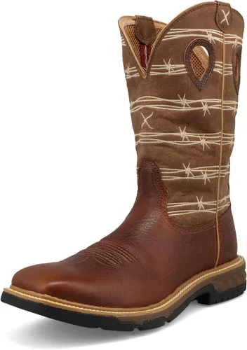 Vista 11 de Twisted X Mens 12" Pull On Soft Toe Western Work Boot