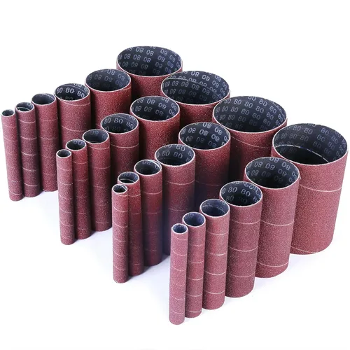 Vista 8 de LotFancy 24 piezas de fundas para lijadora de husillo, fundas de lijado de grano 60, abrasivo de óxido de aluminio, longitud de 4-1/2”, 4 piezas
